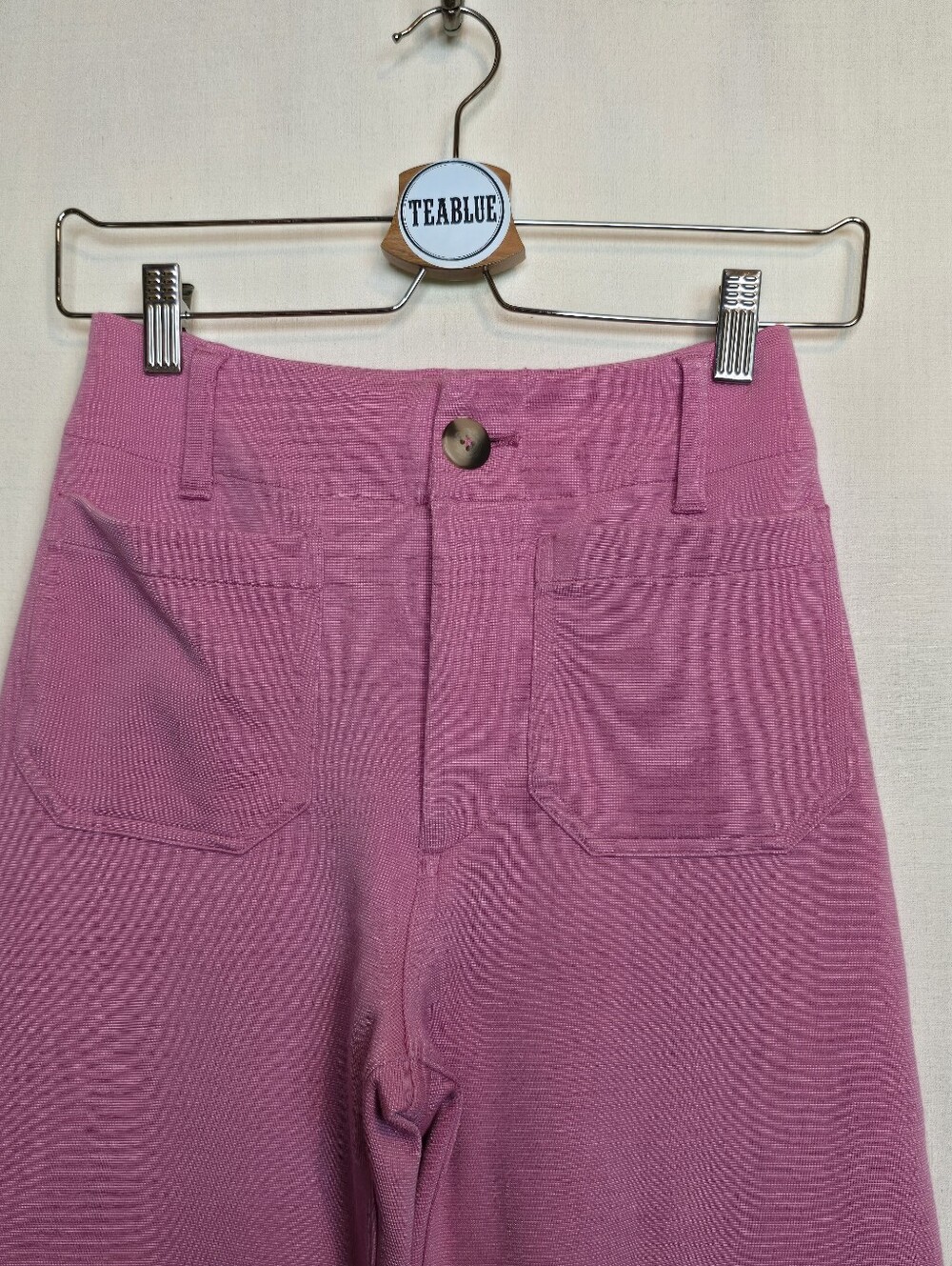 Maeve Colette Knit High-Rise Wide-Leg Cropped Pants Pink 23 - Picture 7 of 13